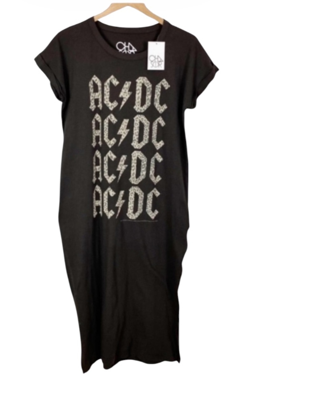 CHASER Oversized VTG/Inspo Grung Rock Band Tee Maxi Tee Retro T-Shirt Dress⭐️